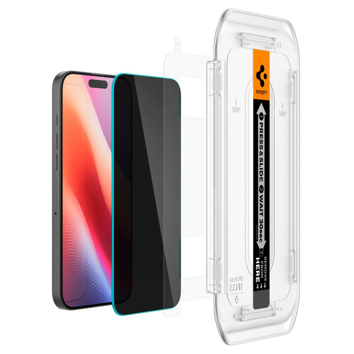 Verre Spigen PRIVATISER LE GLAS.TR "EZ FIT" IPhone 2-PACK 16 PRO MAX PRIVACY