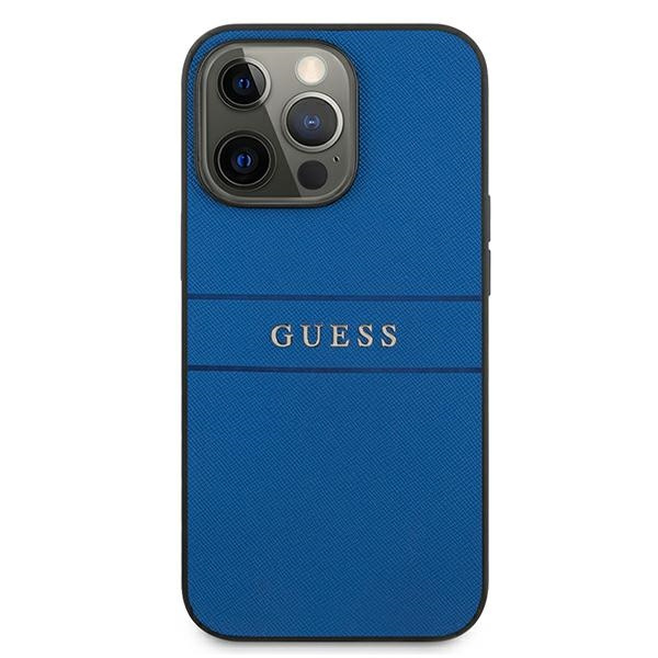 Cover Guess GUHCP13LPSASBBL iPhone 13 Pro / 13 6.1" blu/blu Saffiano Strap CASE