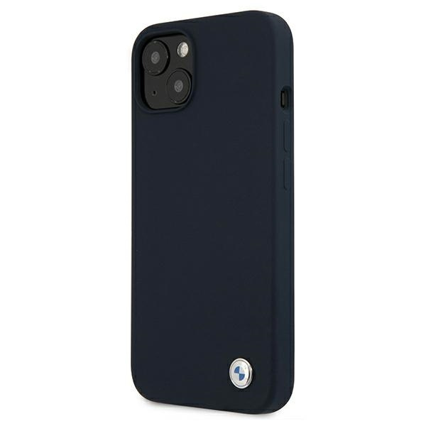 Cover BMW Apple iPhone 13 Mini Silicone Signature Blu Navy Hardcase