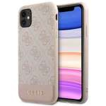 Cover GUESS Apple iPhone 11 4G Stripe Collection Pink Hardcase