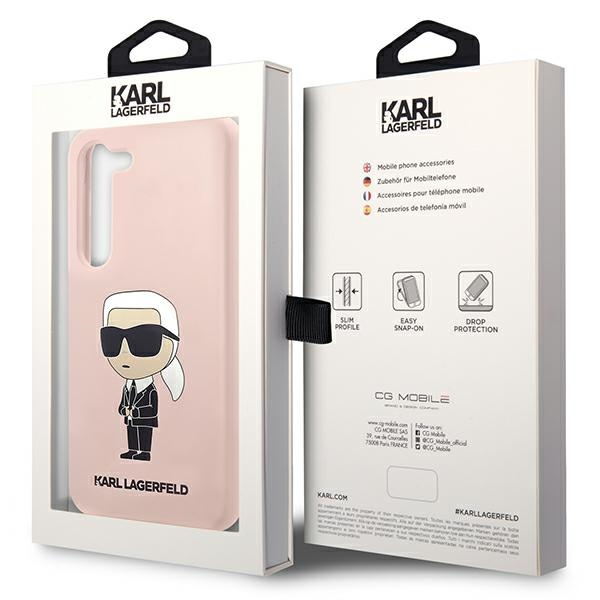 Obal Karl Lagerfeld Silicone Nft Ikonik - Obal Samsung Galaxy S23 Plus (růžový) Case