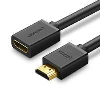 Spina adattatore cavo Ugreen Cavo prolunga HDMI (femmina) - HDMI (maschio) 4K 10,2 Gbps 340 Mhz audio ethernet 0,5 m nero (HD107 10140)