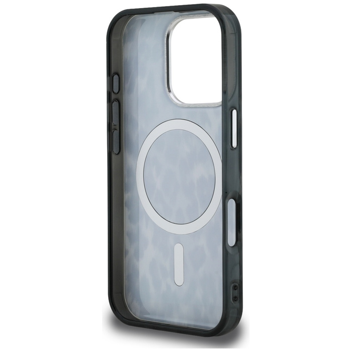 Etui Karl Lagerfeld IML Leopard Pattern  MagSafe do iPhone 16 Pro Max czarny