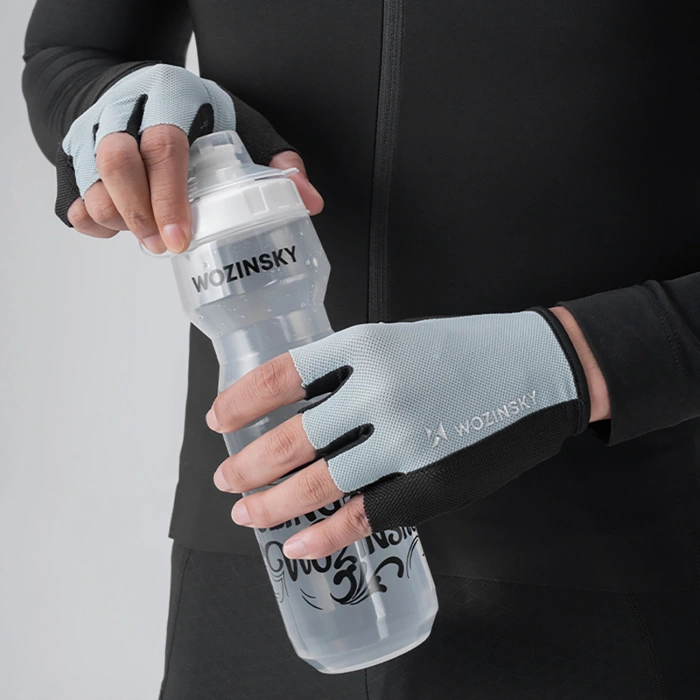 Rękawiczki rowerowe Wozinsky WRR-02L rozmiar L - szare