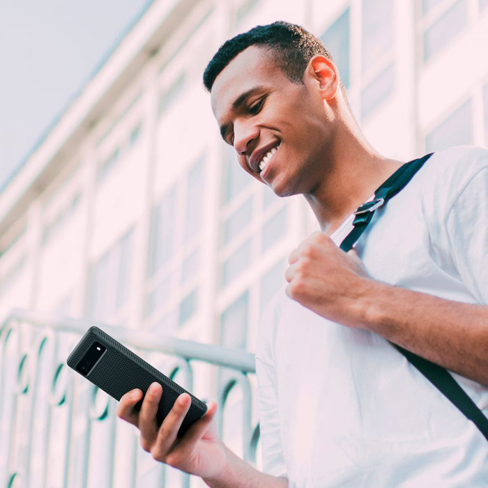 Spigen Liquid Air GOOGLE PIXEL 6A MATTE Funda NEGRO