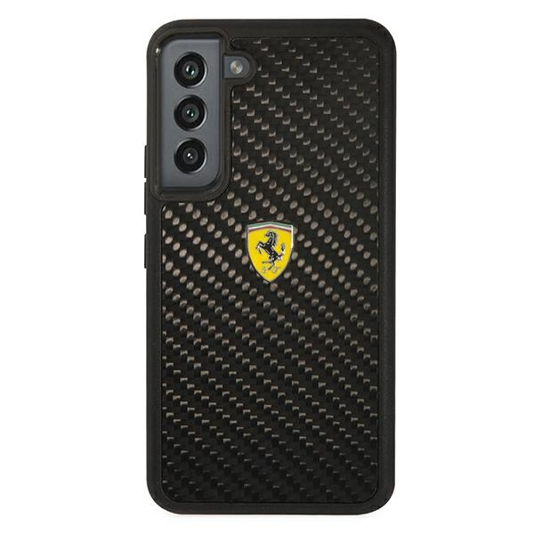 Case FERRARI Samsung Galaxy S22 Plus On Track Real Carbon Black Hardcase