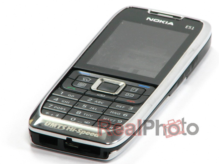 NOKIA E51 Custodia completa argento grado C