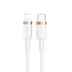 USAMS USB-C  Lightning U63 PD 1,2m Carga rápida 20W SJ484USB02 US-SJ484 Blanco