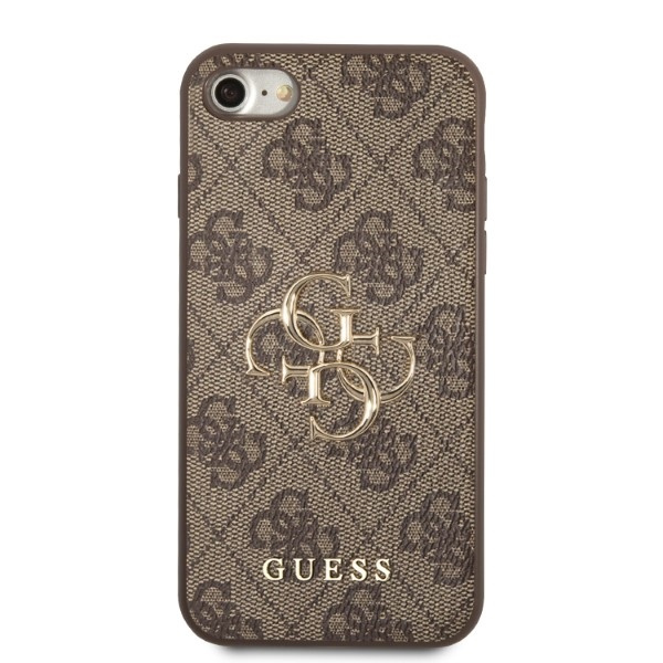 Guess GUHCI84GMGBR iPhone 7/8/SE 2020/2022 hnědá/hnědá hardcase 4G Big Metal Logo