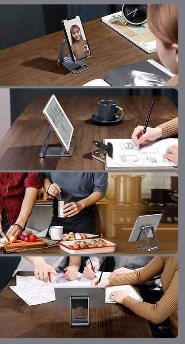 Ugreen metal aluminum folding phone holder tablet gray (LP263 80708)