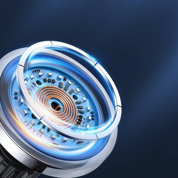 Joyroom para automóvil Cargador de inducción inalámbrico Qi 15W (compatible con MagSafe para iPhone) Air Vent Silver (JR-ZS291)