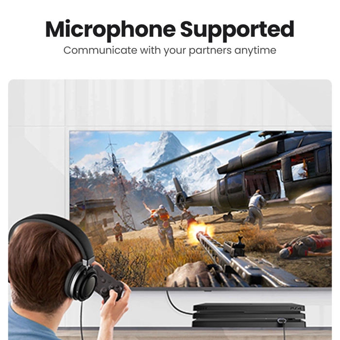 UGREEN Adaptateur USB vers Minijack 3.5mm Audio CM383 AUX Gris