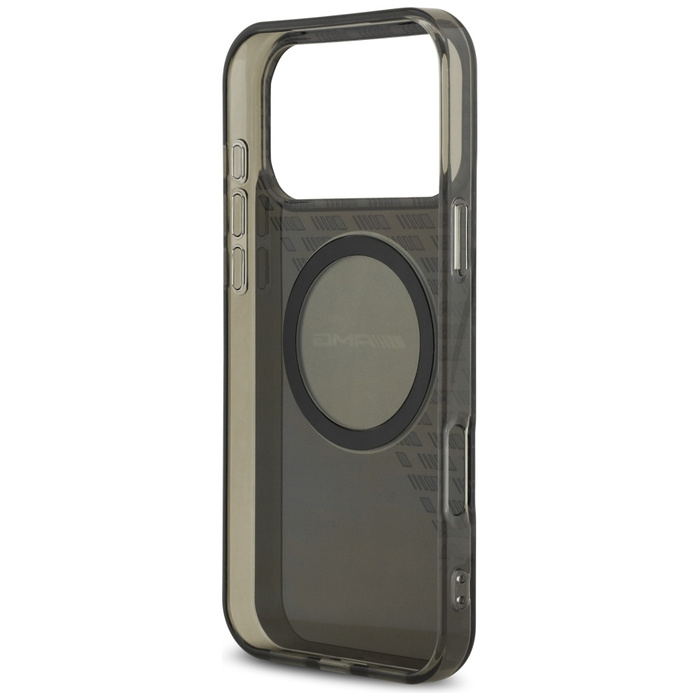Etui AMG Double Layer Transparent        Smocked MagSafe do iPhone 17 Pro Max czarny