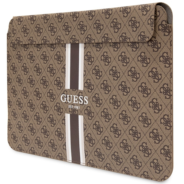 Guess Sleeve GUCS16P4RPSW 16" marrone/marrone 4G Strisce stampate
