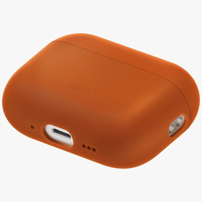Etui UNIQ Lino do AirPods Pro 3 gen      Silicone pomarańczowy