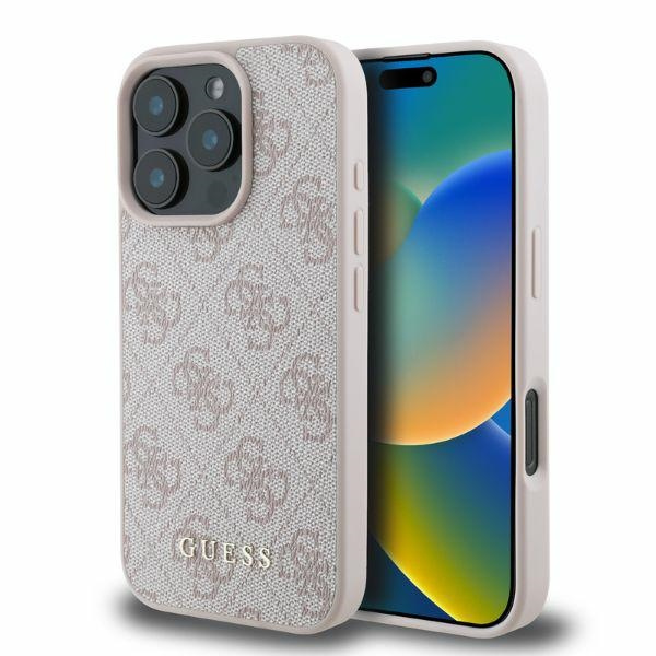 Etui Guess iPhone 16 Pro różowy/pink HC PU 4G Classic