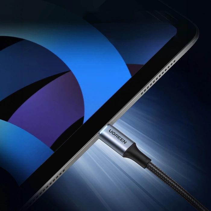 Ugreen US316 USB-C / USB-C kabel 480Mb/s 5A 0,5m - šedý