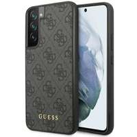 Funda Guess GUHCS23SG4GFGR S23 S911 gris/gris durocase 4G Metal Logo Oro Case
