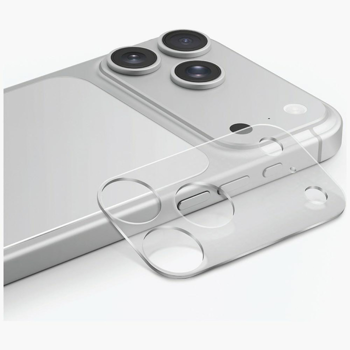 Ochrona modułu aparatu i tylnego panelu  UNIQ Optix Aeroshield+ Camera Module Protector do iPhone 17 Pro przezroczysty