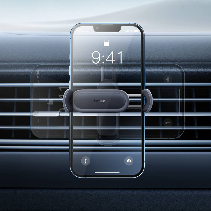 Baseus Steel Cannon 2 smartphone holder for the ventilation grille black (SUGP000001)