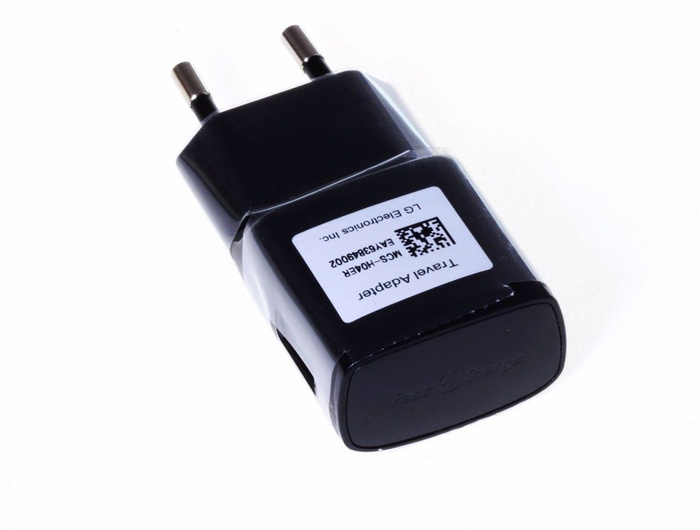 Cargador USB LG Carga rápida 1.8A Negro Nuevo