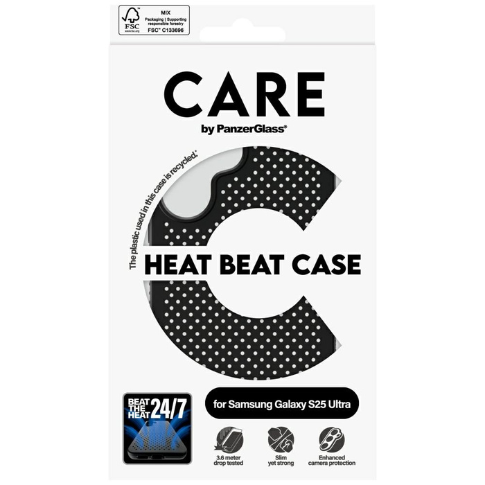 Etui CARE by PanzerGlass Feature Heat     Beat do Samsung Galaxy S25 Ultra czarny