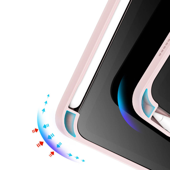 Dux Ducis Magi case for iPad mini 2021 smart cover with stand and storage for Apple Pencil pink