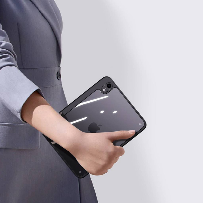 Custodia Dux Ducis Magi per iPad mini 2021 smart cover con supporto e custodia per Apple Pencil grigia