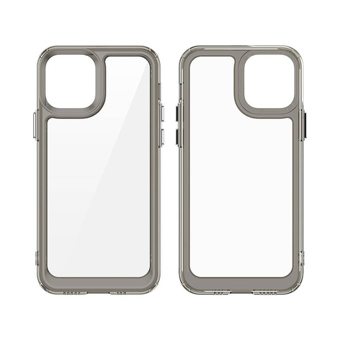 Outer Space Case für iPhone 12 Hardcover mit Gelrahmen blau