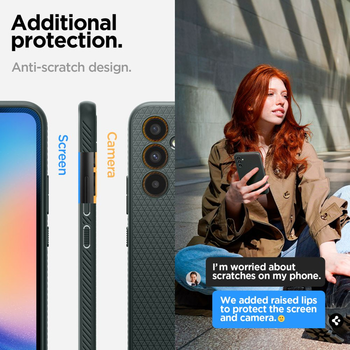 Funda Spigen Liquid Air Galaxy A34 5G Abyss Verde