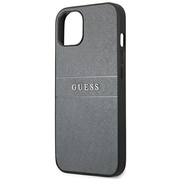 Funda GUESS Apple iPhone 13 Mini Saffiano Strap Grey Case
