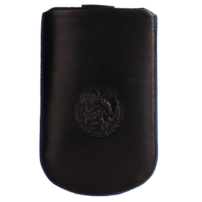 Cover DIESEL Slim Sleeke L universale in vera pelle nera