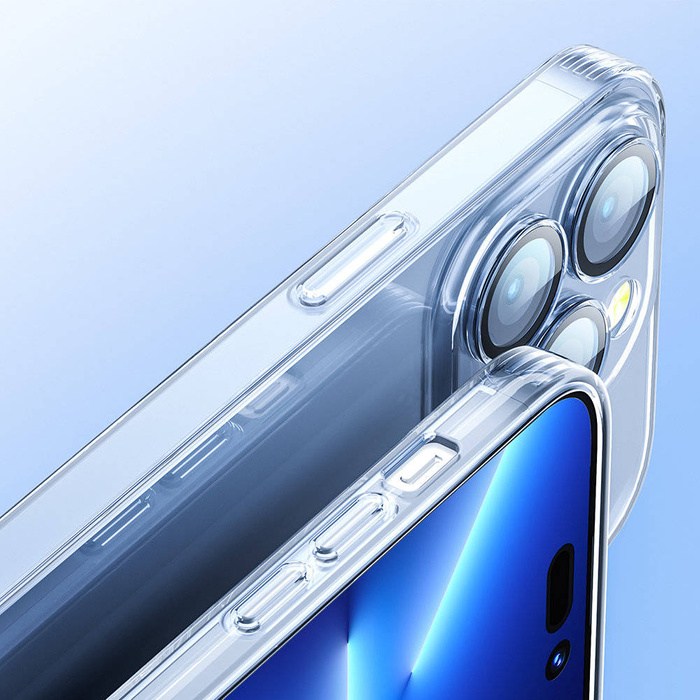 Joyroom para iPhone 14 Pro Max con funda para cámara transparente (JR-14Q4 transparente)