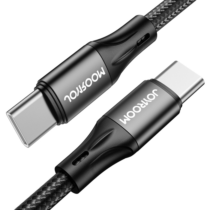 Joyroom kabel pro rychlé nabíjení / přenos dat USB typu C - USB typu C PD 60W 2m černý (S-2030N1-60)