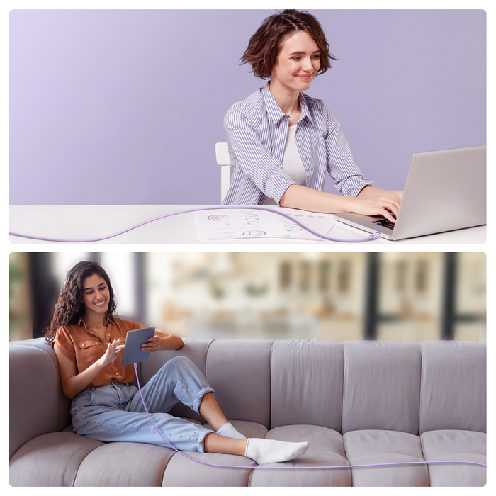 Cavo USB - USB C 3A 1.2m Joyroom S-AC027A14 - viola