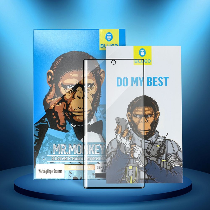 Szkło Hartowane 5D Mr. Monkey Glass - do Samsung Galaxy A53 5G czarny (Strong Lite)