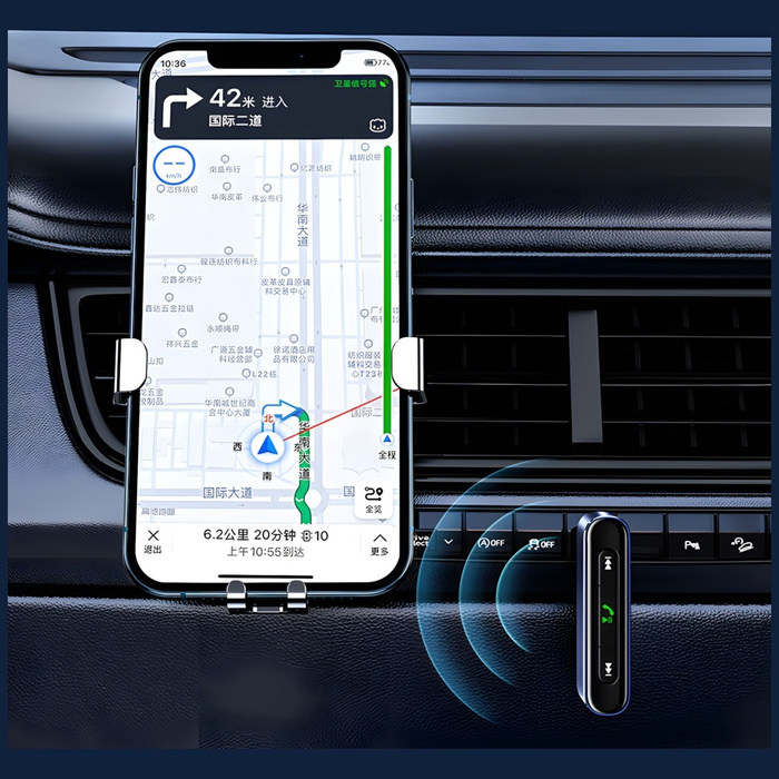 USAMS Bluetooth 5.0 audioadapter - 3,5 mm-es jack jack szürke / szürke SJ519JSQ01 (US-SJ519)