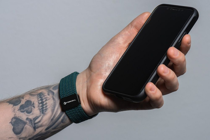 Pasek do Apple Watch Forcell F-Design FA02 magnetyczny nylon 38 / 40 / 41 mm ciemny zielony