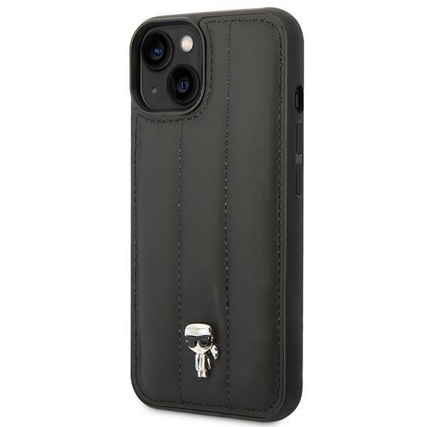 Karl Lagerfeld KLHCP14SPSQPK iPhone 14 6,1" hartcase schwarz/schwarz Puffy Ikonik Pin