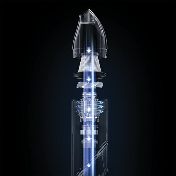 USAMS Składany Mini Odkurzacz bezprzewodowy YAJ series czarny/black XCQZB25901 (US-ZB259)
