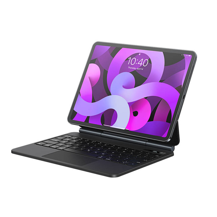 Baseus Brilliance obal s klávesnicí a vestavěným displejem pro iPad Pro 11" (2018/2020/2021) / iPad Air 4 10,9" / iPad Air 5 10,9" šedý