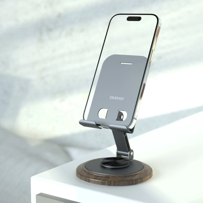 Dudao F17M 360° metal phone stand - gray