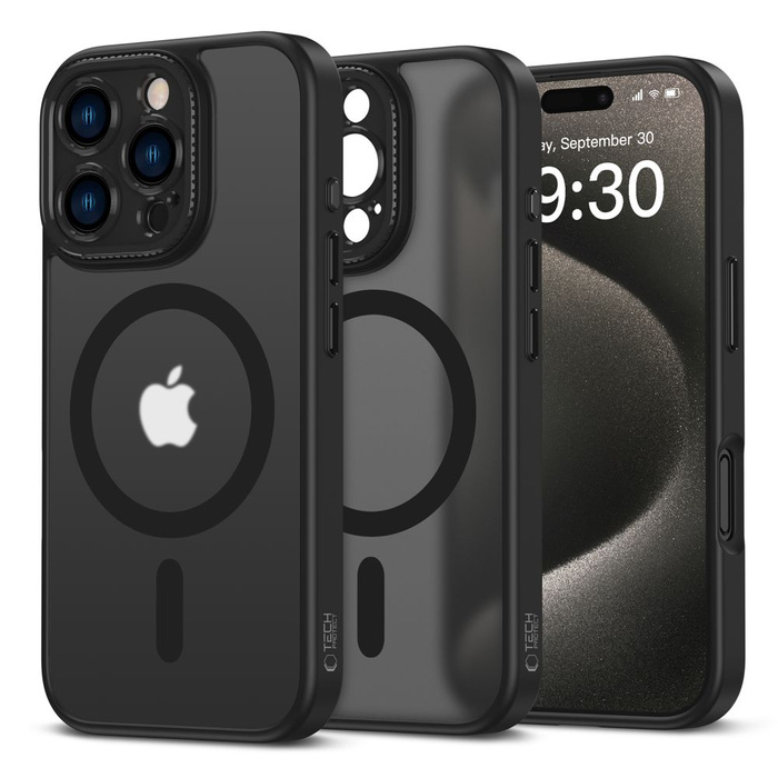 ETUI TECH-PROTECT MAGCAM MAGSAFE IPHONE 16 PRO MATTE BLACK