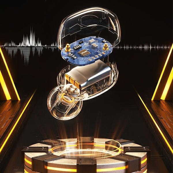 AWEI headphones Bluetooth 5.1 T13 Pro TWS + docking station black/black