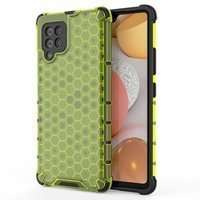 Honeycomb coque housse blindée avec cadre en gel Samsung Galaxy A42 5G vert