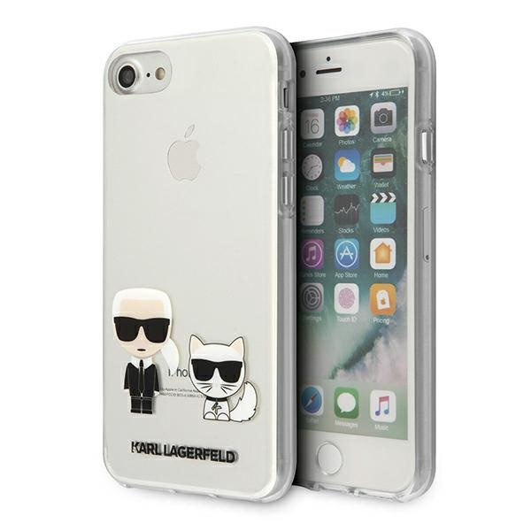  KARL LAGERFELD   7 8 SE 2020 Karl &amp; Choupette KLHCI8CKTR Clear Hardcase