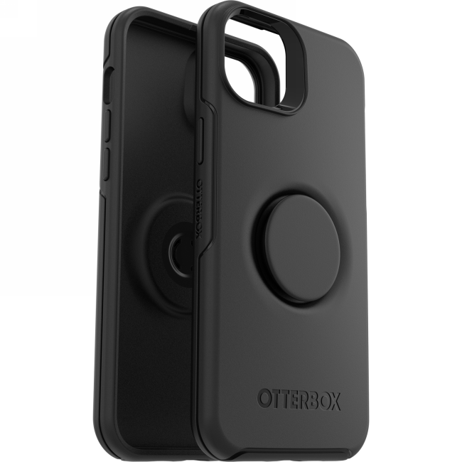 Otterbox Symmetry POP - Schutzhülle mit PopSockets für iPhone 14 Plus (schwarz)
