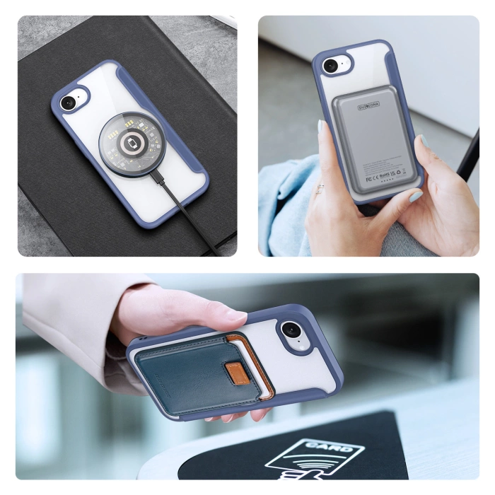 Dux Ducis Skin X Pro Case mit MagSafe für iPhone 16e - Blau