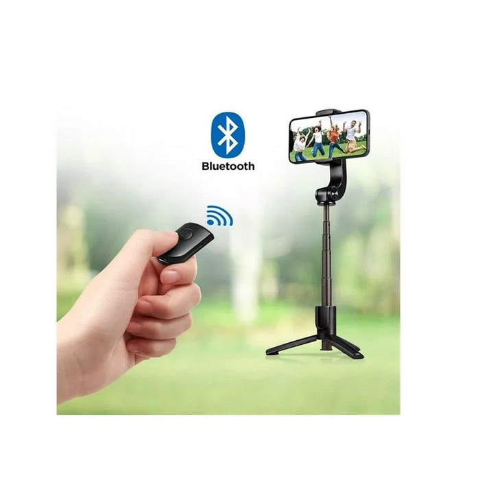 STAND  S610W GIMBAL WIRELESS SELFIE STICK BLACK