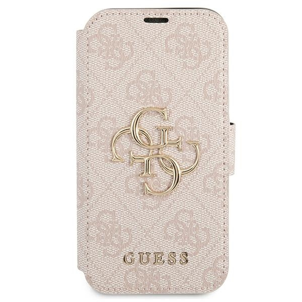 Funda GUESS Apple iPhone 13 Pro Book 4G Big Metal Logo Pink Case